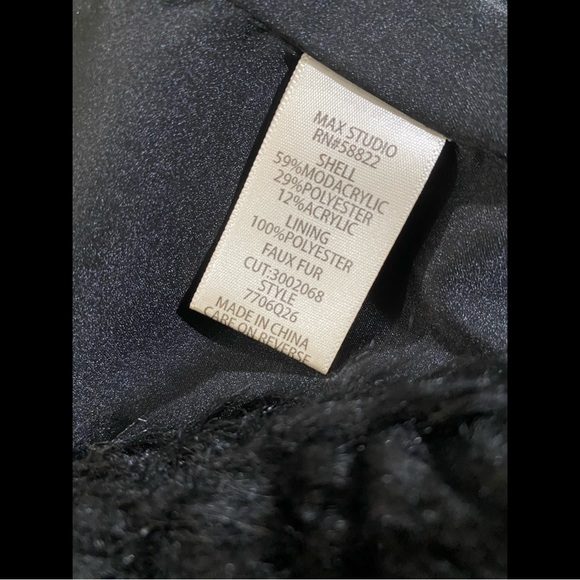 NWT Max Studio Faux Fur Jacket Size Small - Picture 6 of 6